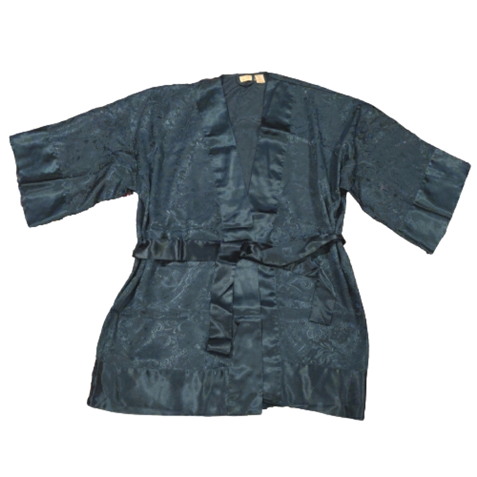 Vintage Gold Label Victoria Secret Green Short Robe